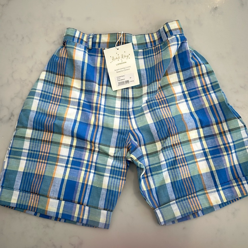 Rachel Riley NWT plaid shorts 8